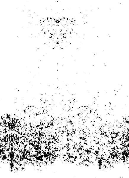 Zwart Wit Illustratie Met Inkt Grunge Textuur — Stockvector