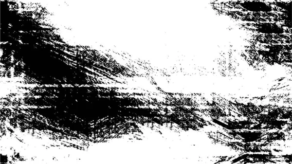 Fekete Fehér Illusztráció Tintával Grunge Textúra — Stock Vector