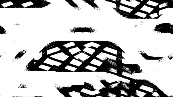 Illustrazione Monocromatica Con Inchiostro Grunge Texture — Vettoriale Stock