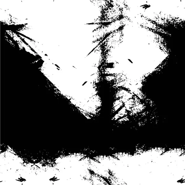 Монохромна Ілюстрація Чорнилом Гранжева Текстура — стоковий вектор