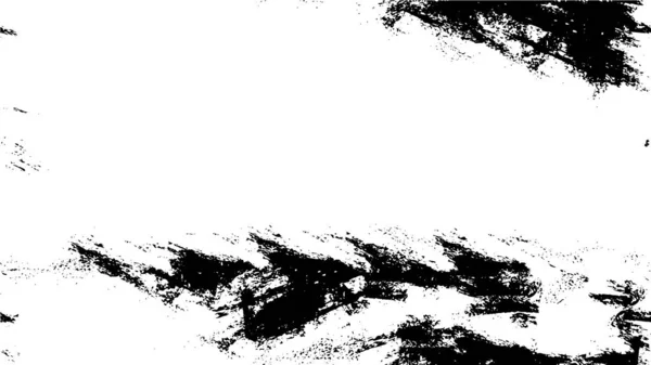 Monochrome Illustration Mit Tinte Grunge Textur — Stockvektor