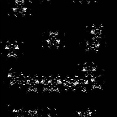 Grunge üst üste biniyor. Soyut siyah-beyaz vektör arkaplanı. Çatlak, leke ve noktalarda kirli desenli tek renkli klasik yüzey. Karanlık korku tarzında eski bir duvar.