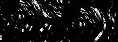 Grunge üst üste biniyor. Soyut siyah-beyaz vektör arkaplanı. Çatlak, leke ve noktalarda kirli desenli tek renkli klasik yüzey. Karanlık korku tarzında eski bir duvar.