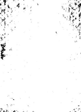 Grunge üst üste biniyor. Soyut siyah-beyaz vektör arkaplanı. Çatlak, leke ve noktalarda kirli desenli tek renkli klasik yüzey. Karanlık korku tarzında eski bir duvar.