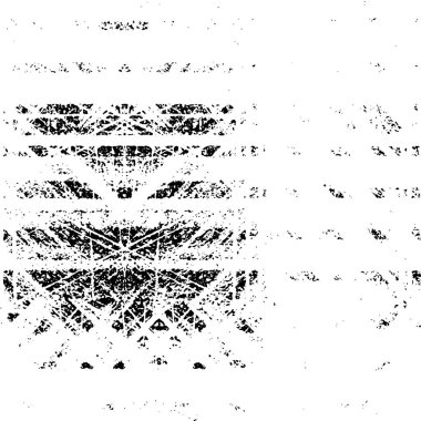 Grunge üst üste biniyor. Soyut siyah-beyaz vektör arkaplanı. Çatlak, leke ve noktalarda kirli desenli tek renkli klasik yüzey. Karanlık korku tarzında eski bir duvar.