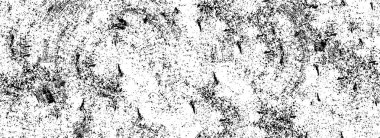 Grunge üst üste biniyor. Soyut siyah-beyaz vektör arkaplanı. Çatlak, leke ve noktalarda kirli desenli tek renkli klasik yüzey. Karanlık korku tarzında eski bir duvar.