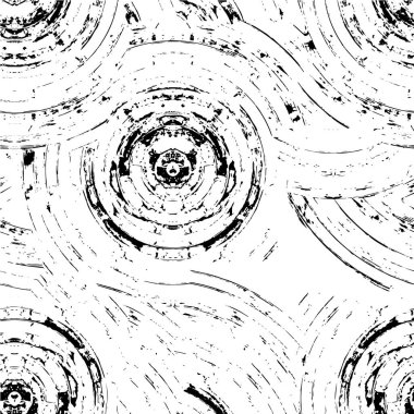 Grunge üst üste biniyor. Soyut siyah-beyaz vektör arkaplanı. Çatlak, leke ve noktalarda kirli desenli tek renkli klasik yüzey. Karanlık korku tarzında eski bir duvar.