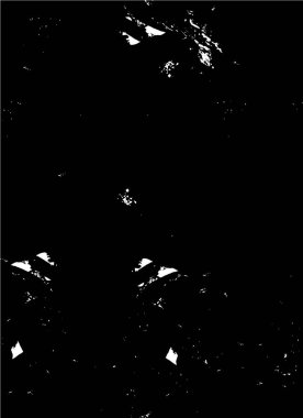 Grunge üst üste biniyor. Soyut siyah-beyaz vektör arkaplanı. Çatlak, leke ve noktalarda kirli desenli tek renkli klasik yüzey. Karanlık korku tarzında eski bir duvar.