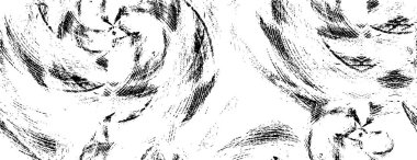 Grunge üst üste biniyor. Soyut siyah-beyaz vektör arkaplanı. Çatlak, leke ve noktalarda kirli desenli tek renkli klasik yüzey. Karanlık korku tarzında eski bir duvar.