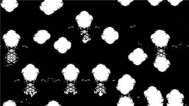 Grunge üst üste biniyor. Soyut siyah-beyaz vektör arkaplanı. Çatlak, leke ve noktalarda kirli desenli tek renkli klasik yüzey. Karanlık korku tarzında eski bir duvar.