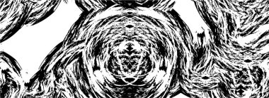 Grunge üst üste biniyor. Soyut siyah-beyaz vektör arkaplanı. Çatlak, leke ve noktalarda kirli desenli tek renkli klasik yüzey. Karanlık korku tarzında eski bir duvar.