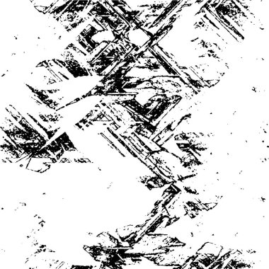 Grunge üst üste biniyor. Soyut siyah-beyaz vektör arkaplanı. Çatlak, leke ve noktalarda kirli desenli tek renkli klasik yüzey. Karanlık korku tarzında eski bir duvar.