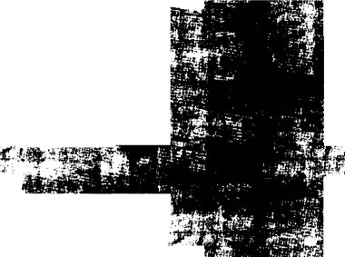 Grunge üst üste biniyor. Soyut siyah-beyaz vektör arkaplanı. Çatlak, leke ve noktalarda kirli desenli tek renkli klasik yüzey. Karanlık korku tarzında eski bir duvar.