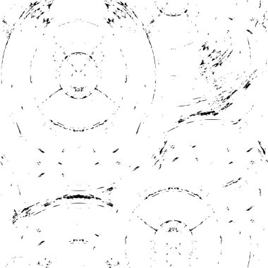 Grunge üst üste biniyor. Soyut siyah-beyaz vektör arkaplanı. Çatlak, leke ve noktalarda kirli desenli tek renkli klasik yüzey. Karanlık korku tarzında eski bir duvar.