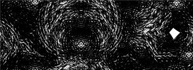 Grunge üst üste biniyor. Soyut siyah-beyaz vektör arkaplanı. Çatlak, leke ve noktalarda kirli desenli tek renkli klasik yüzey. Karanlık korku tarzında eski bir duvar.