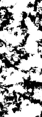 Grunge üst üste biniyor. Soyut siyah-beyaz vektör arkaplanı. Çatlak, leke ve noktalarda kirli desenli tek renkli klasik yüzey. Karanlık korku tarzında eski bir duvar.