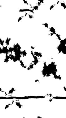 Vektör grunge dokusu. Siyah beyaz arka plan. Soyut monokrom resim koyu tonlarda solmuş bir efekt içerir