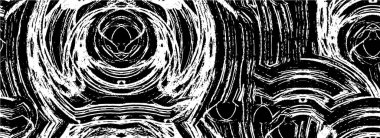 Grunge üst üste biniyor. Soyut siyah-beyaz vektör arkaplanı. Çatlak, leke ve noktalarda kirli desenli tek renkli klasik yüzey. Karanlık korku tarzında eski bir duvar.