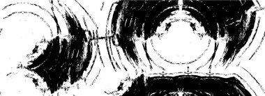 Grunge üst üste biniyor. Soyut siyah-beyaz vektör arkaplanı. Çatlak, leke ve noktalarda kirli desenli tek renkli klasik yüzey. Karanlık korku tarzında eski bir duvar.