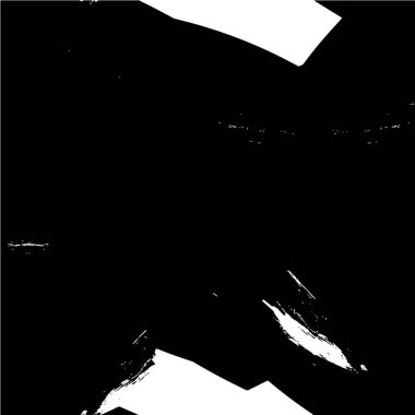 Grunge üst üste biniyor. Soyut siyah-beyaz vektör arkaplanı. Çatlak, leke ve noktalarda kirli desenli tek renkli klasik yüzey. Karanlık korku tarzında eski bir duvar.