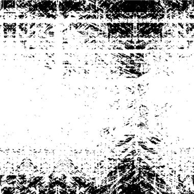 Grunge üst üste biniyor. Soyut siyah-beyaz vektör arkaplanı. Çatlak, leke ve noktalarda kirli desenli tek renkli klasik yüzey. Karanlık korku tarzında eski bir duvar.