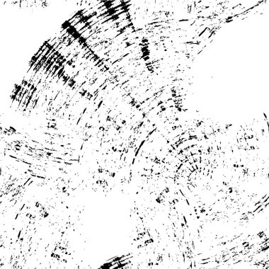 Grunge üst üste biniyor. Soyut siyah-beyaz vektör arkaplanı. Çatlak, leke ve noktalarda kirli desenli tek renkli klasik yüzey. Karanlık korku tarzında eski bir duvar.