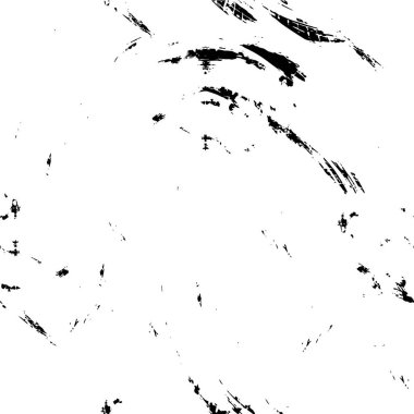 Grunge üst üste biniyor. Soyut siyah-beyaz vektör arkaplanı. Çatlak, leke ve noktalarda kirli desenli tek renkli klasik yüzey. Karanlık korku tarzında eski bir duvar.