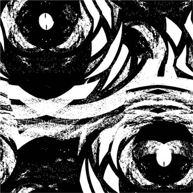 Soyut grunge dokusu, siyah beyaz arkaplan. vektör illüstrasyonu   