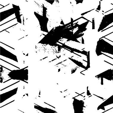 Soyut grunge dokusu, siyah beyaz arkaplan. vektör illüstrasyonu   