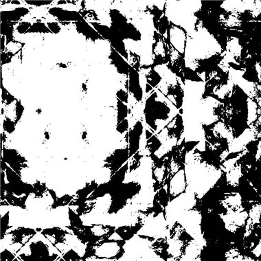 Soyut grunge dokusu, siyah beyaz arkaplan. vektör illüstrasyonu   