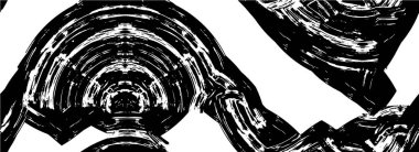 Grunge üst üste biniyor. Soyut siyah-beyaz vektör arkaplanı. Çatlak, leke ve noktalarda kirli desenli tek renkli klasik yüzey. Karanlık korku tarzında eski bir duvar.