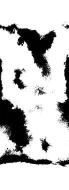 Grunge üst üste biniyor. Soyut siyah-beyaz vektör arkaplanı. Çatlak, leke ve noktalarda kirli desenli tek renkli klasik yüzey. Karanlık korku tarzında eski bir duvar.