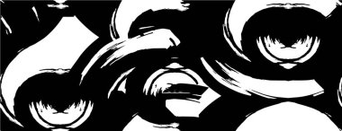 Grunge üst üste biniyor. Soyut siyah-beyaz vektör arkaplanı. Çatlak, leke ve noktalarda kirli desenli tek renkli klasik yüzey. Karanlık korku tarzında eski bir duvar.