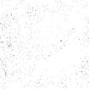 Grunge üst üste biniyor. Soyut siyah-beyaz vektör arkaplanı. Çatlak, leke ve noktalarda kirli desenli tek renkli klasik yüzey. Karanlık korku tarzında eski bir duvar.