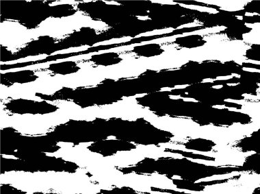 Grunge üst üste biniyor. Soyut siyah-beyaz vektör arkaplanı. Çatlak, leke ve noktalarda kirli desenli tek renkli klasik yüzey. Karanlık korku tarzında eski bir duvar.