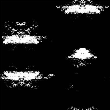 Grunge üst üste biniyor. Soyut siyah-beyaz vektör arkaplanı. Çatlak, leke ve noktalarda kirli desenli tek renkli klasik yüzey. Karanlık korku tarzında eski bir duvar.