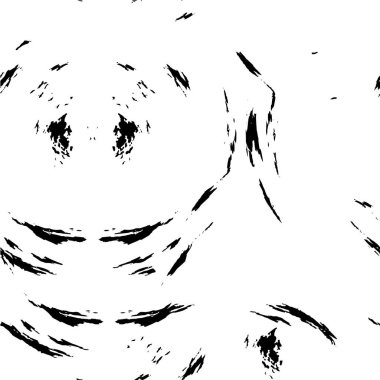 Grunge üst üste biniyor. Soyut siyah-beyaz vektör arkaplanı. Çatlak, leke ve noktalarda kirli desenli tek renkli klasik yüzey. Karanlık korku tarzında eski bir duvar.