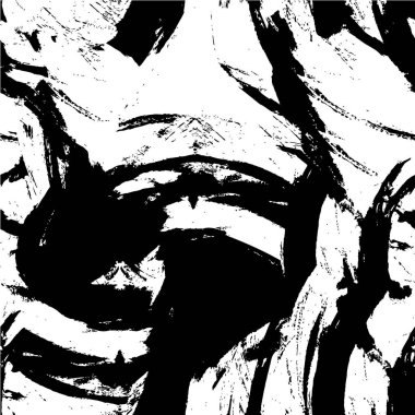 Grunge üst üste biniyor. Soyut siyah-beyaz vektör arkaplanı. Çatlak, leke ve noktalarda kirli desenli tek renkli klasik yüzey. Karanlık korku tarzında eski bir duvar.