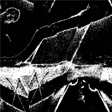 Çizik ve çiziklerle dolu siyah beyaz bir arka plan. Soyut vektör illüstrasyonu.