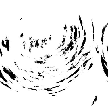 Grunge üst üste biniyor. Soyut siyah-beyaz vektör arkaplanı. Çatlak, leke ve noktalarda kirli desenli tek renkli klasik yüzey. Karanlık korku tarzında eski bir duvar.