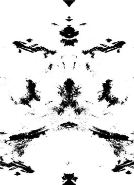 Grunge üst üste biniyor. Soyut siyah-beyaz vektör arkaplanı. Çatlak, leke ve noktalarda kirli desenli tek renkli klasik yüzey. Karanlık korku tarzında eski bir duvar.