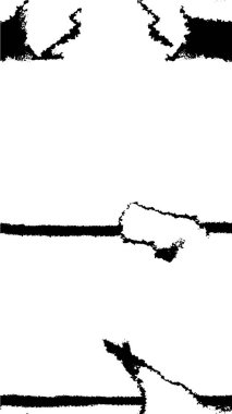 Grunge üst üste biniyor. Soyut siyah-beyaz vektör arkaplanı. Çatlak, leke ve noktalarda kirli desenli tek renkli klasik yüzey. Karanlık korku tarzında eski bir duvar.