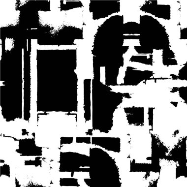 Tasarım ve grafik için soyut geometrik şekiller ve kareler