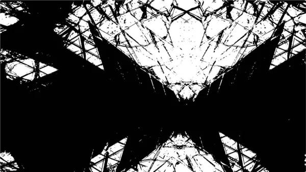 Abstrakte Grunge Textur Schwarz Weiße Pixel Tapete — Stockvektor