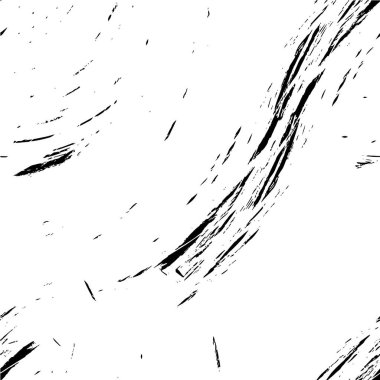 Grunge üst üste biniyor. Soyut siyah-beyaz vektör arkaplanı. Çatlak, leke ve noktalarda kirli desenli tek renkli klasik yüzey. Karanlık korku tarzında eski bir duvar.