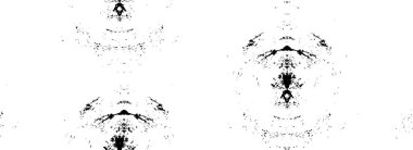 Grunge üst üste biniyor. Soyut siyah-beyaz vektör arkaplanı. Çatlak, leke ve noktalarda kirli desenli tek renkli klasik yüzey. Karanlık korku tarzında eski bir duvar.