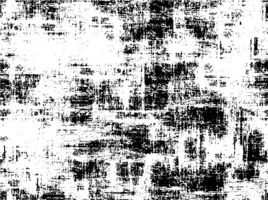 Grunge üst üste biniyor. Soyut siyah-beyaz vektör arkaplanı. Çatlak, leke ve noktalarda kirli desenli tek renkli klasik yüzey. Karanlık korku tarzında eski bir duvar.