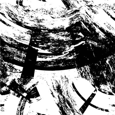 Tek renkli yaratıcı mürekkep çizimi. grunge dokusu