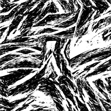 Grunge üst üste biniyor. Soyut siyah-beyaz vektör arkaplanı. Çatlak, leke ve noktalarda kirli desenli tek renkli klasik yüzey. Karanlık korku tarzında eski bir duvar.