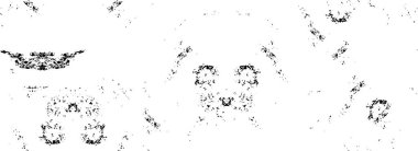 Tasarım ve grafik için soyut geometrik şekiller ve kareler